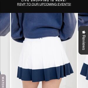 Varley pleated tennis skirt